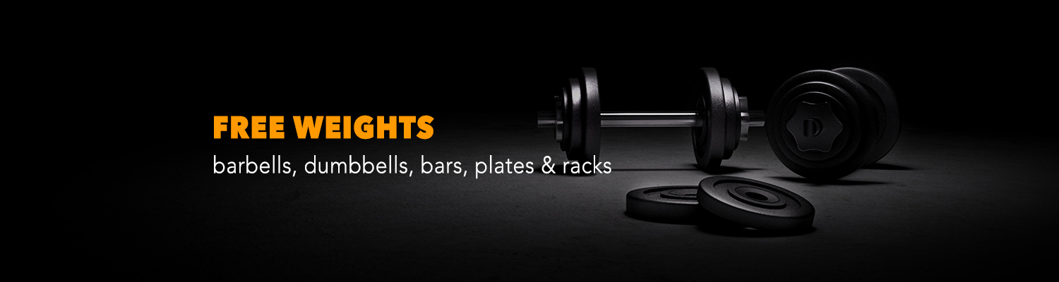 Free Weight Plates, Dummbells & Racks